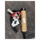 Plastic wrap handle and 2 tape dispensers
