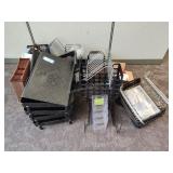 Lot of trays and other office items