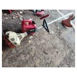 Stihl trimmer and gas can