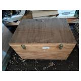 Wood box with topper clamps