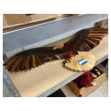Wooden Eagle Wall Plaque - Don Leckman - 48"