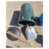 Shovel, handles and other with can