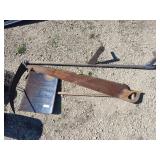 Saw, scythe, shovel