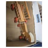 Wooden horse and wagon