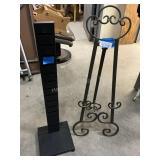 2 Items - Metal Easel & Stand