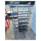 Rack and 2 metal shelves
