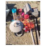 Bird feeders and butterfly houses