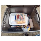 Tote of painting items