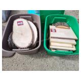 2 totes craft wood planks