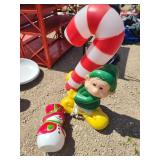 2 blow mold Christmas figures