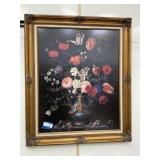Floral Picture - approx 36 x 30"
