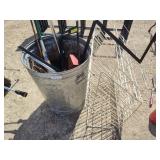 Rack, can with assorted items
