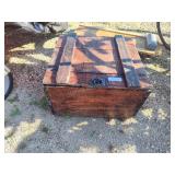 Wood box with contents