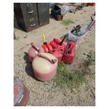 5 gas containers