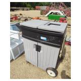 Plastic patio cart