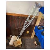 Group of Health Items - Crutches & Other