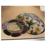 2 Glass Window Plaques