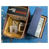 2 Items - Domino Set & Shavers