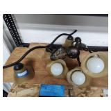 2 light fixtures