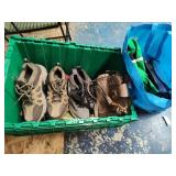 Tote of shoes, purse and bags