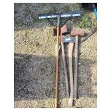 Axe, sledgehammer, squeegee and other