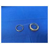 Two Rings marked 14K, approx 7.7 grams Total
