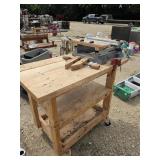 Wood bench and bench top work mate