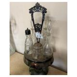 Antique Cruet Set - Missing a Lid
