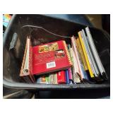 Tote of cookbooks