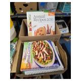 2 boxes of cook books