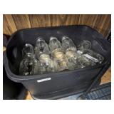 Tote of quart canning jars
