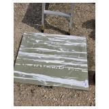 Metal foldable table