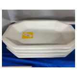 4 Large Italian Ceramic Trays