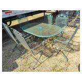 Patio table with 6 chairs