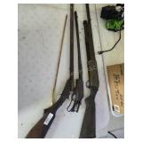 Wall hanging shotguns and arrow
