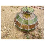 Hanging stained glass light