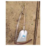 Shovel and scythe