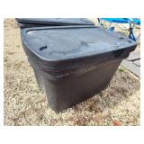 3 plastic totes with lids