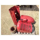 Farmall H grill, hood, gas tanks and pulley