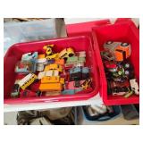 2 bins die cast and other vehicles