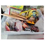Bin of toys and other
