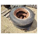 Pair of Farmall H or M front rims and tires