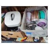2 boxes kitchen items