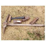 Pickaxe, hammer and 3 heads