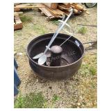 Metal stand and container