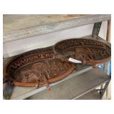 2 Wagon Train Signs