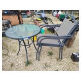 Patio table and 2 chairs