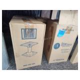4 13" seat pedestals