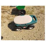 Rolling garden stool
