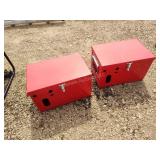 2 metal boxes